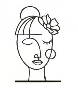 مجسمه مینیمال فلزی مدل آرت دختر کد 7092