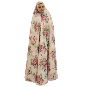 چادر نماز حجاب فاطمی مدل  دسته گل سوپر سافت گیاهی کد Golbe 9770