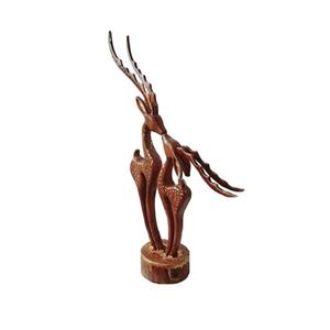 مجسمه چوبی مدل آهو کد01