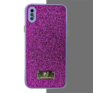 قاب آیفون x سواروسکی مدل اکلیلی کد 10002806 iPhone x Swarovski case, wreath model