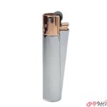 فندک کلیپر اصلی رنگ نقره‌ای رزگلد original clipper lighter silver & rose gold