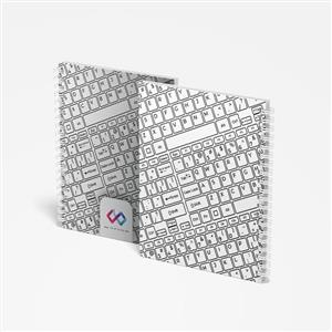 دفترچه یادداشت طرح کیبورد 40 برگ 