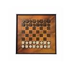 بازی فکری منچ و شطرنج مدل برفا طرح چوگان کد G1
