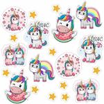 استیکر لپ تاپ راتیانا مدل cute unicorn بسته 20 عددی