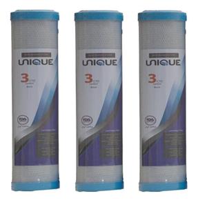 فیلتر دستگاه تصفیه آب یونیک مدل کربن فشرده بسته 3 عددی