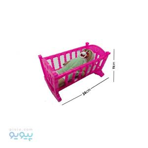 عروسک نوزاد با گهواره آتاتویز آیتم Doll with cradle عمده و کارتنی