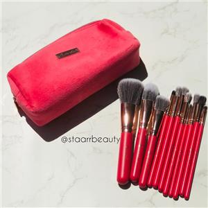 ست براش بی اچ BH مدل کیف مخملی مجموعه ۱۱ عددی