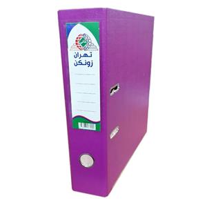 زونکن A4 کتان لبه فلزی تهران خانی 7.5 سانتی متر 