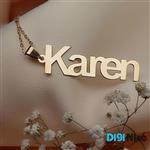 گردنبند طلا 18 عیار طرح Karen کارن کد DN-P0977