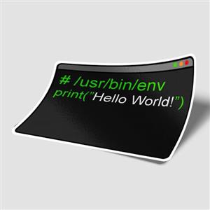 استیکر hello world