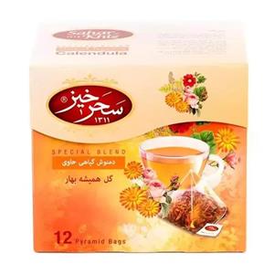 دمنوش همیشه بهار دربند - 50 گرم بسته 12 عددی