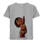 تی شرت آستین کوتاه بچگانه مدل بچه سرخپوست D298