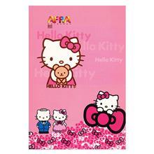 دفتر 80 برگ افرا طرح Hello Kitty 1 جلد شومیز Afra Hello Kitty1 80 Sheets Notebook