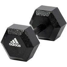 دمبل Adidas مدل شش ضلعی 17.5 کیلوگرمی کد ADWT-10346 Adidas Hex Dumbbell 17.5Kg ADWT-10346