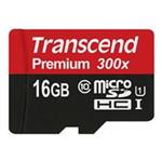 Transcend MicroSDHC Class 10 UHS-I 300x Memory Card 16GB