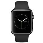 Apple Watch 38mm - Space Black Stainless Steel Case with Black Sport Band - MLCK2