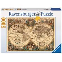 پازل 5000 تکه راونزبرگر مدل Weltkarte Ravensburger Weltkarte 5000Pcs Toys Puzzle