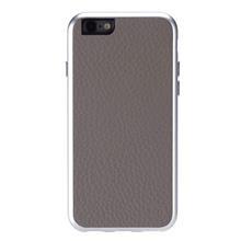 iPhone Case Justmobile AluFrame Leather iPhone 6 - Gray 