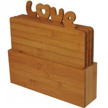 تخته گوشت 5 تکه بامبوم مدل Love Bambum Love 5 Pcs Meat Board