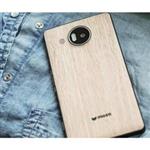 درب پشت چرمی و طرح چوب Lumia 950XL برند Mozo