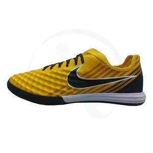 کفش فوتسال نایک مجیستا ایکس طرح اصلی زرد طوسی Nike MagistaX 