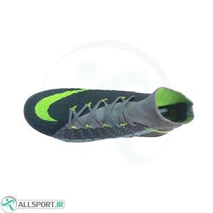 کفش فوتسال نایک هایپرونوم طرح اصلی مشکی طوسی Nike Hypervenom X 