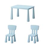 میز و صندلی کودک ایکیا مدل MAMMUT آبی