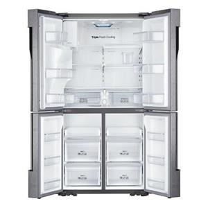 یخچال فریزر ساید بای سامسونگ 34 فوت نقره ای مدل SAMSUNG RF858QALAXW REFRIGERATOR رومانی 