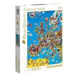 پازل 1000 تکه کلمنتونی مدل  Europe Map Clementoni Europe Map Puzzle 1000 Pcs