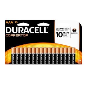 باتری نیم قلمی دوراسل مدل COPPERTOP بسته 16 عددی Duracell COPPERTOP AAA Battery Pack Of 16