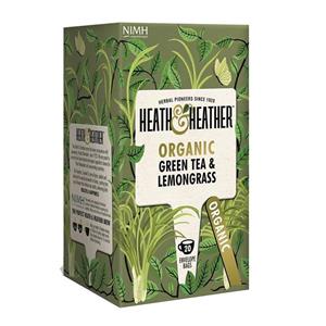 بسته دمنوش ارگانیک هیت و هیتر مدل  Organic Green Tea and Lemongrass 