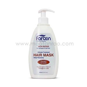 ماسک موی فاربن مدل کراتین حجم 400 میلی لیتر Farben Keratin Hair Mask 400ml