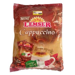 بسته ساشه شاین لمسر مدل cappuccino Shine Lemser cappuccino Coffee Sachets