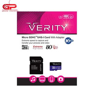 رم میکرو وریتی Verity Micro  U3 80MB/S 16GB