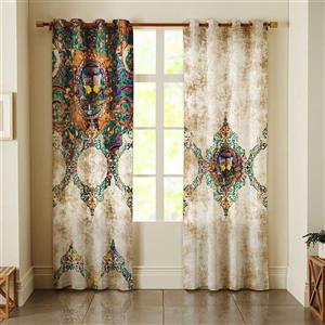 مجموعه ی دو عددی پرده چاپی دکوریما مدل CHR01 Decorima CHR01 Printed Curtain Pack Of 2