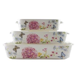 ظروف پخت و پز  Aurora سری Floral کد 101-بسته 3 عددی