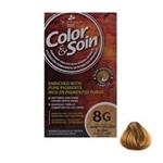 کیت رنگ مو کالر اند سوان سری طلایی شماره 8 جی Color And Soin Gold 8G