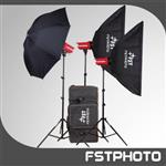 کیت فلاش اف اس تی فوتو مدل FSTPHOTO S-400 با قدرت 400 ژول