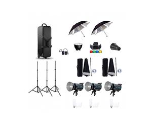 کیت کامل فلاش استودیویی 300 ژول تی فوتو TEFOTO QS 300