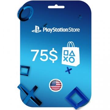 PSN 75$ Gift Card US دیجیتالی