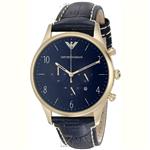 Emporio Armani Men's AR1862 Sport Blue Leather Watch