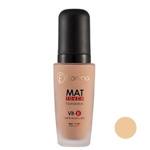 کرم پودر مات رنگ 302 خاکی طلایی فلورمار Flormar Mat Foundation 302