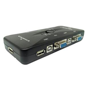 KVM Switch USB 4Port بدون کابل