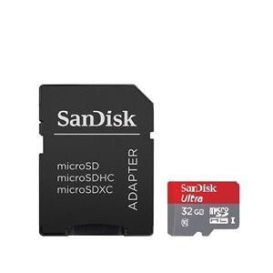 کارت حافظه microSDHC سن دیسک مدل Ultra کلاس 10 استاندارد UHS-I U1 سرعت 80MBps 533X ظرفیت 32 گیگابایت SanDisk Ultra UHS-I U1 Class 10 80MBps 533X microSDHC - 32GB