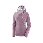 سویشرت کلاه دار زنانه ELEVATE LS HOODIE Fig سالومون – Salomon ELEVATE LS HOODIE W Fig