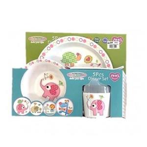 ست غذاخوری 5 تکه کالرلند Colorland 1818 Toddler Feeding Set