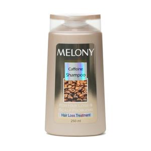 شامپو ضدریزش ملونی مدل Hair Loss treatment caffeine حجم 250 میلی لیتر Melony shampoo for All Types 250ml 