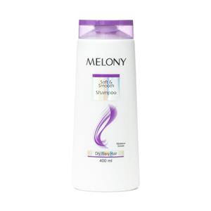 شامپو ملونی مدل soft and smooth حجم 400 میلی لیتر Melony soft and smooth shampoo for dry wavy hair 400ml