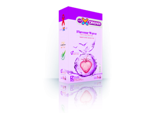 کاندوم ایکس دریم میوه ای Xdream Flavour Wave بسته 12 عددی X Dream Flavour Wave Condom 12pcs