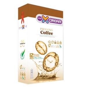 کاندوم ایکس دریم مدل قهوه Xdream Prolong Coffee بسته 12 عددی X Dream Coffee Condom 12pcs